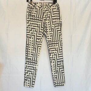 Paul Smith gray & white patterned cotton Pant Size 30